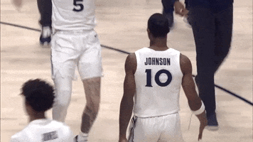 Happy College Basketball GIF by Xavier Men's Basketball