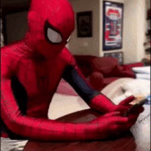 Spiderman Phone GIF