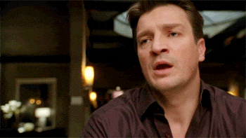 Giphy - Cant Speak Nathan Fillion GIF