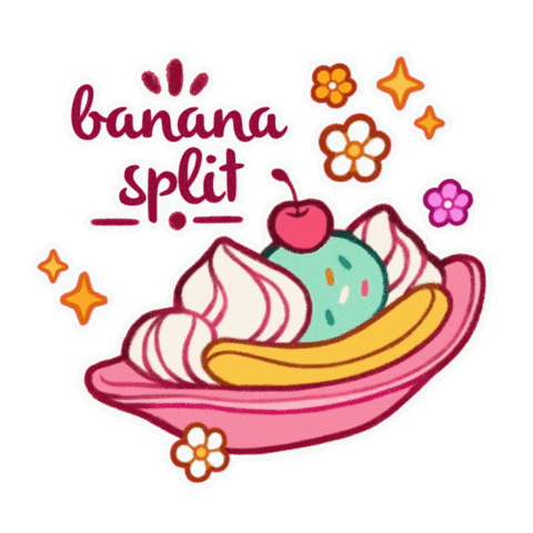 Ice Cream Banana Sticker by Shoujo Sundae