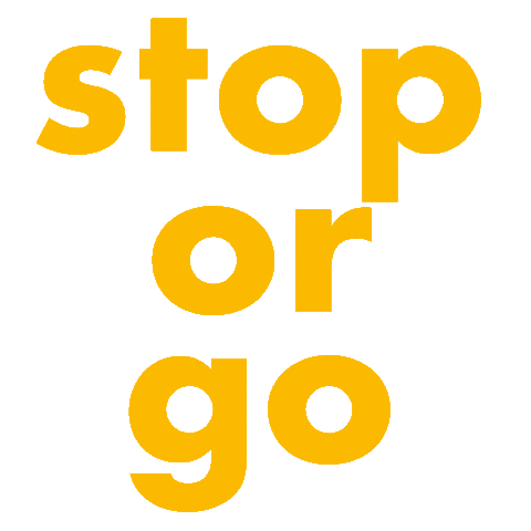 Stop Or Go Sticker by risknfun-alpenverein