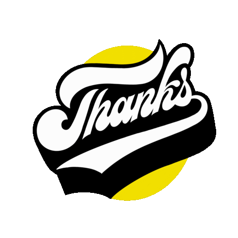 Happy Thanks Sticker