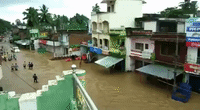 Cyclone Rain Leaves Streets of Bhajanagar Submerged in Thigh-High Water