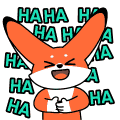 Happy Fox Sticker by XPPen