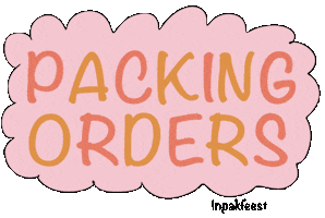 Packing Orders Sticker by Inpakfeest