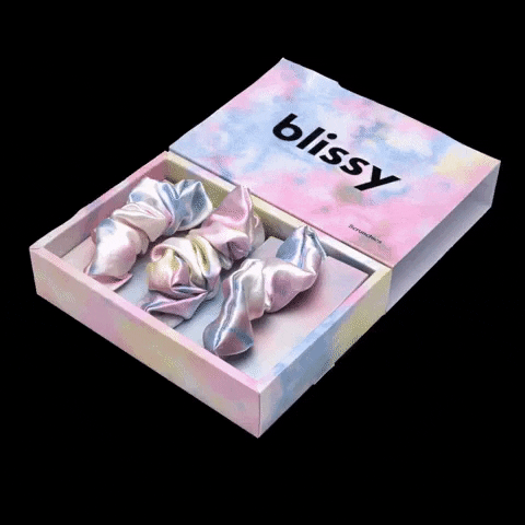 Silk Scrunchie GIF by Blissy