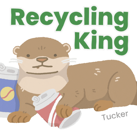 King Trash Sticker by Mandai Wildlife Reserve