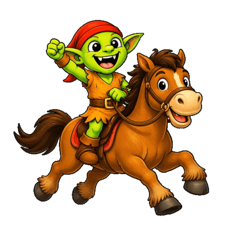 Horse Potti Sticker by Figuren & Farben