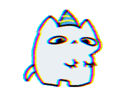 Happy Birthday Cat Sticker