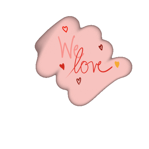 Pink Love Sticker by Lykkeconceptstore