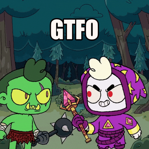 Angry Beat It GIF