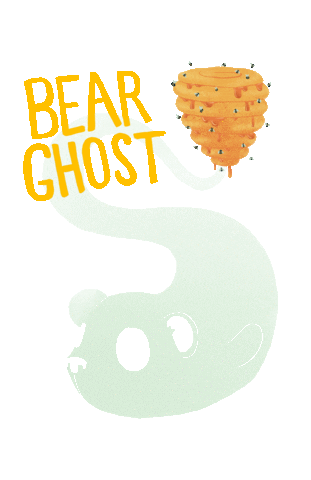 Bear Ghost Sticker
