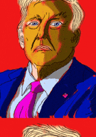 Good Morning Trump GIF by PEEKASSO