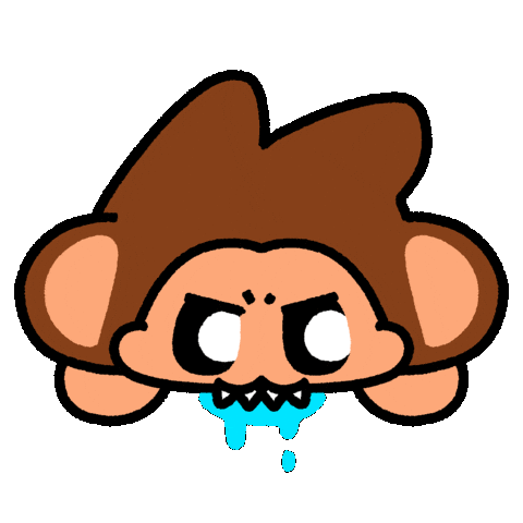Biting Nom Nom Sticker