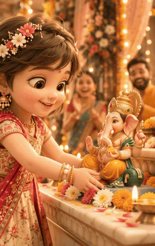 Happy Ganesh Chaturthi Ganpati Bappa Morya GIF