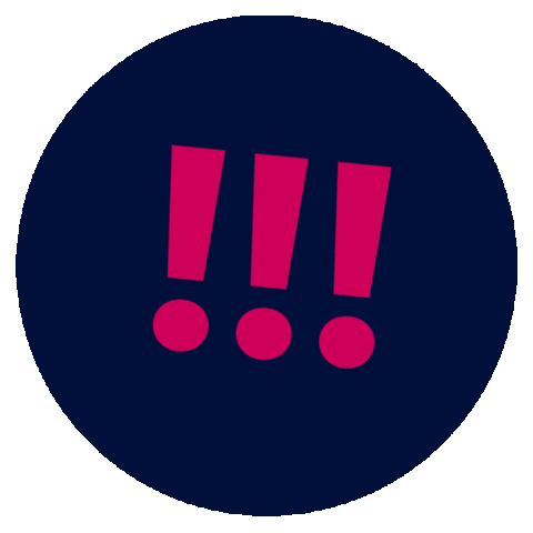 Attention Caution Sticker by Crowdberry