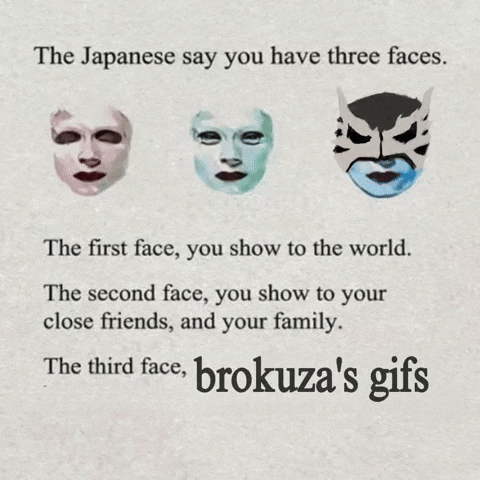 Follow For More 3 Faces GIF