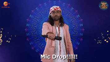 Celebration Mic Drop GIF by Indian Pro Music League Official
