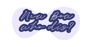 New Bow Who Dis Sticker by Banjos Bows