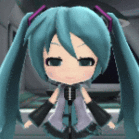 Hatsune Miku Stare GIF
