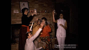 Celebrate Happy New Year GIF by Texas Archive of the Moving Image