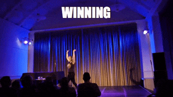 winning stand up GIF by A Badge of Friendship
