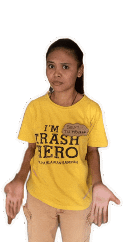 No Way Wow Sticker by Trash Hero World