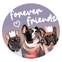 Friends Forever Hug Sticker by Millie and Lou for iOS & Android