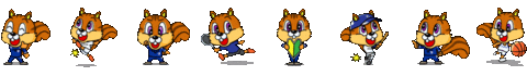 Line Squirrel Sticker by riseisha_at