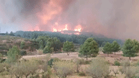 Residents Evacuate as Wildfire Burns in Eastern Spain