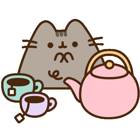 Happy Tea Time Sticker by Pusheen