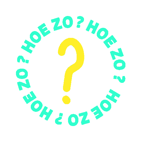 Vraagteken Hoezo Sticker by PVDA
