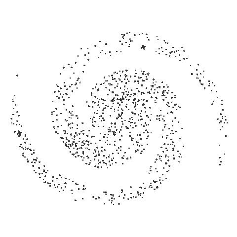 Black Hole Spinning Sticker by Dark Star Brewing Co.