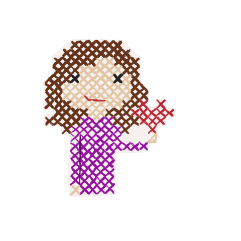 Stitch People | Cross-Stitch Family Portraits Sticker