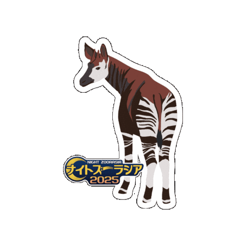 Zoo Okapi Sticker by よこはま動物園ズーラシア