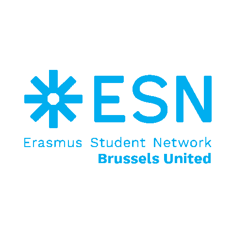 Erasmus Student Network Esn Brussels United Sticker by ESN Brussels United - Erasmus Student Network