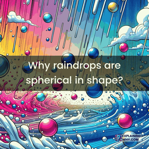 Raindrops Surface Tension GIF by ExplainingWhy.com