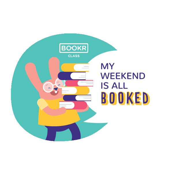 Weekend Books Sticker by BOOKR Kids