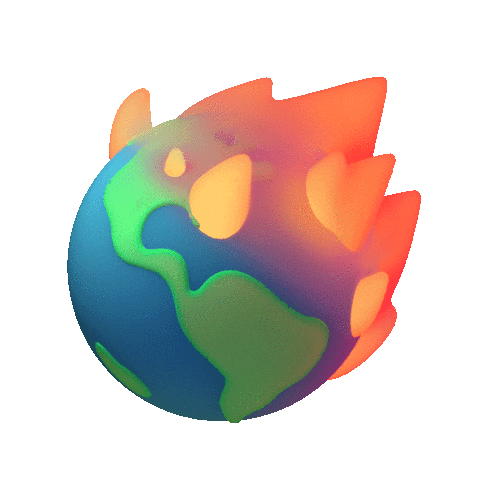 Heating Up Climate Change Sticker by Emoji