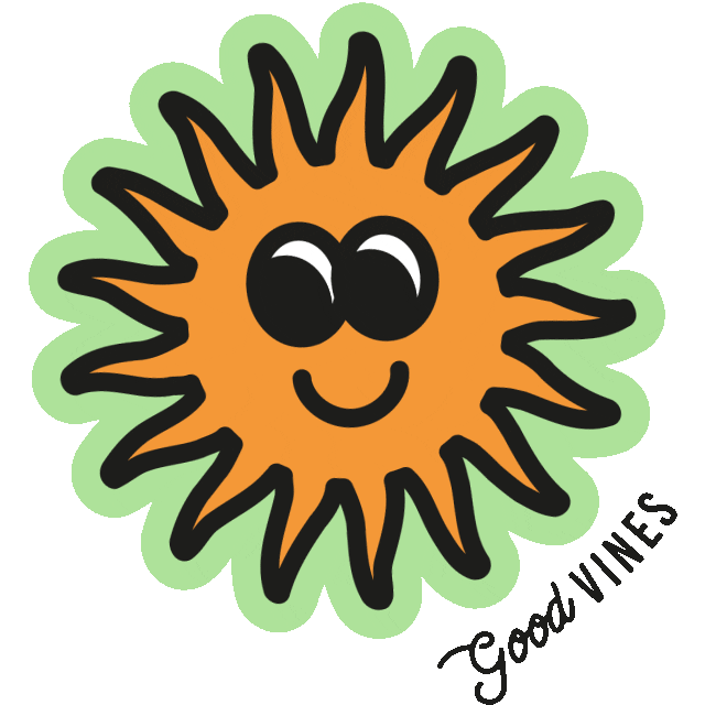 Happy Sun Sticker by Good Vines