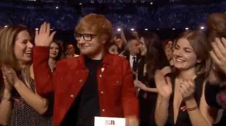 Image result for ed sheeran clapping gif