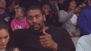 los angeles thumbs up GIF by NBA