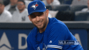 toronto blue jays smiles GIF by MLB
