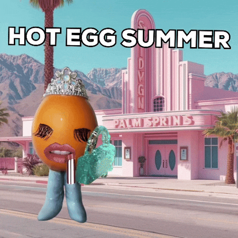 Hot Egg Summer GIF