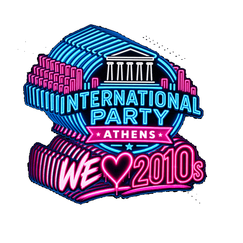 Party Athens Sticker by Internationallifeathens
