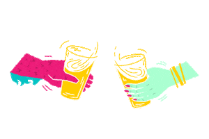 Cheers Sticker by LAUTFEUER