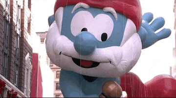 Macys Parade Smurfs GIF by The 96th Macy’s Thanksgiving Day Parade