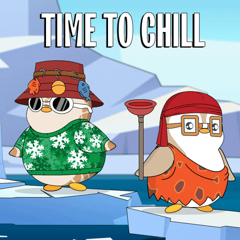 Take It Easy Chill GIF by Pudgy Penguins