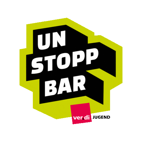 Unstoppbar Sticker by ver.di Jugend