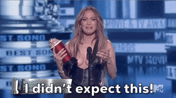 I Didnt Expect This Jennifer Lopez GIF by MTV Movie & TV Awards